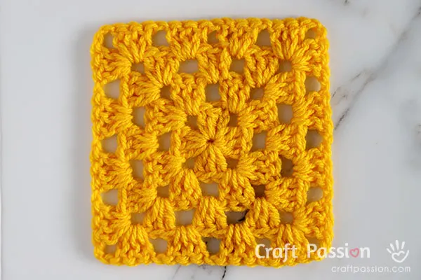 how to crochet granny square