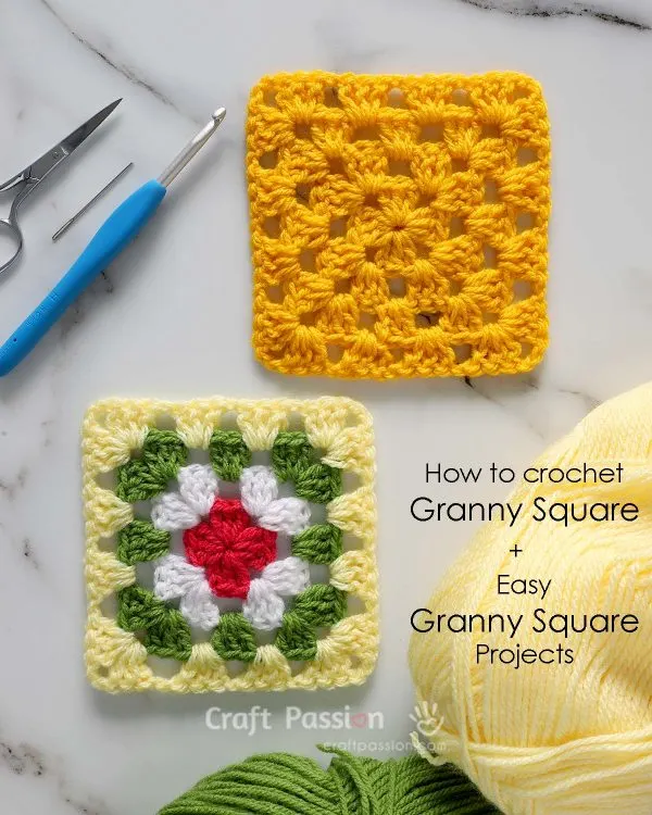 how to crochet granny square