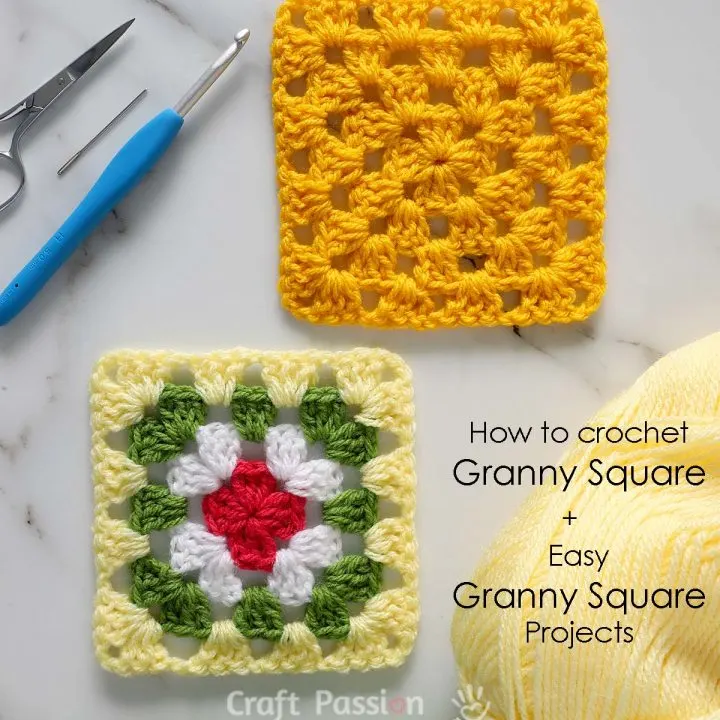 how to crochet granny square