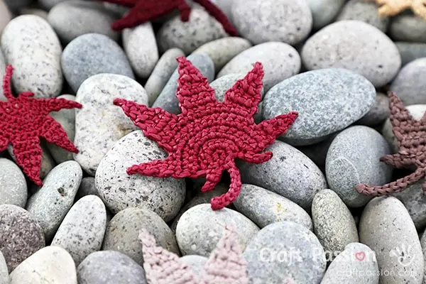 crochet japanese maple leaf pattern