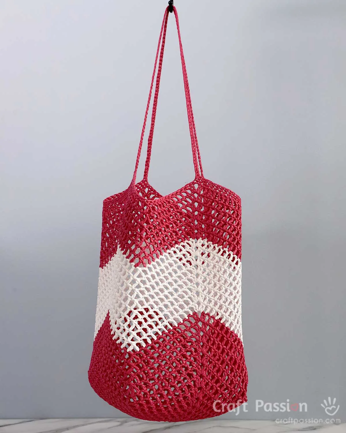 how to crochet market tote bag