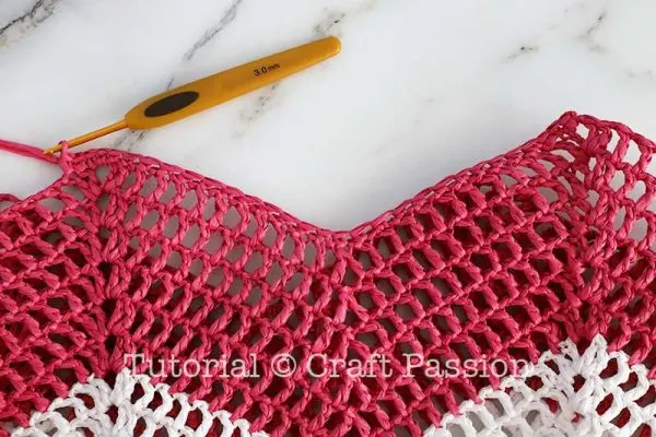 how to crochet net bag