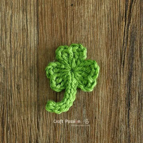 easy crochet shamrock pattern
