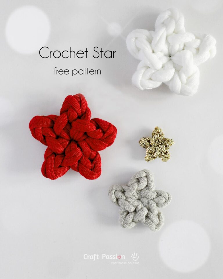 Learn how to make a tiny crochet star ornament with this super easy free pattern! Perfect for beginners, with step-by-step photos to guide you. Experiment with different yarn weights to create stars in various sizes!