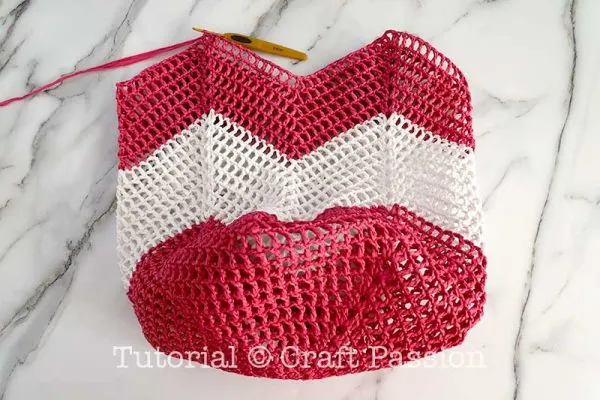how to crochet string bag