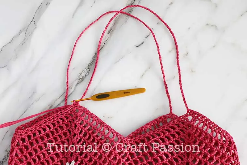 how to crochet net bag