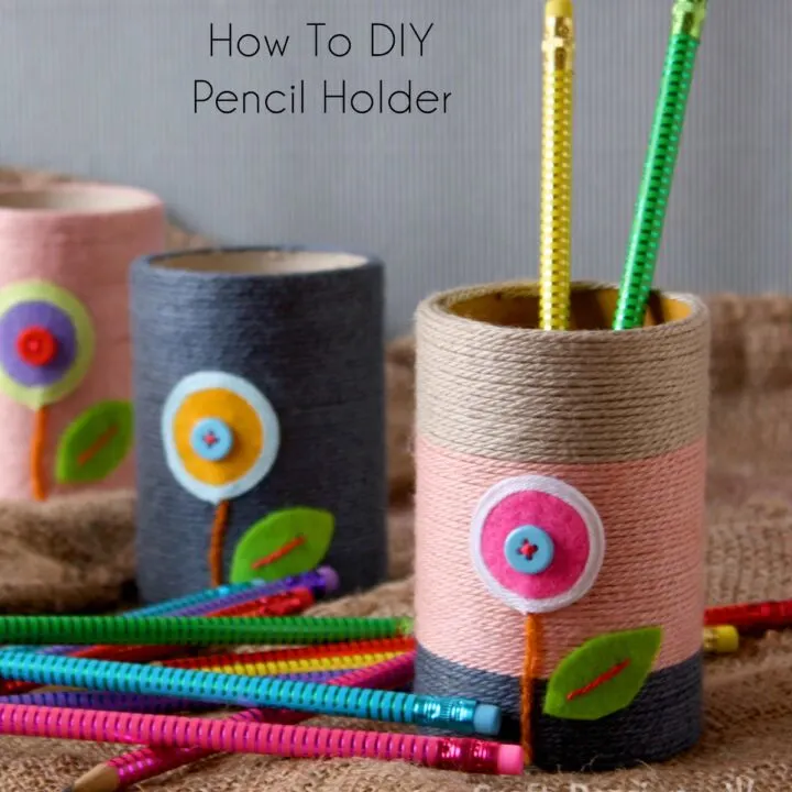Learn how to make a DIY pencil holder out of recycled paper cores, paper tubes, or paperboard canisters from kitchen towels, Pringles chips packaging, and so forth.