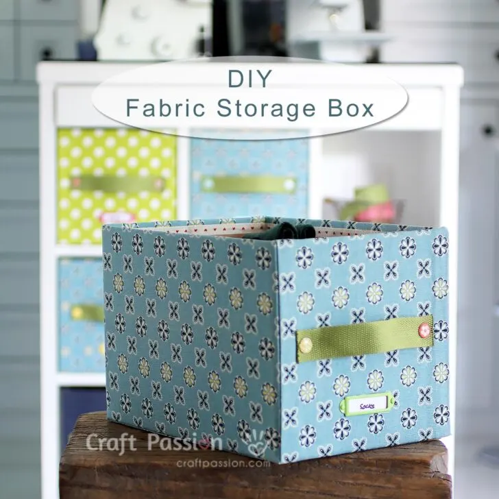 A detail tutorial on how to DIY fabric Storage Box by using carton box & fabric. Brighten up your storage boxes wt colorful fabrics to match your home deco.