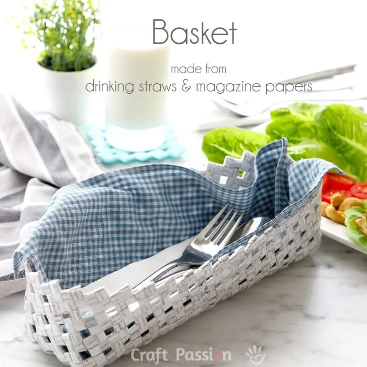 Learn to recycle drinking straws and weave them into Drinking Straw Basket, don't throw them away, recycle / upcycle it. Easy to follow video tutorial.