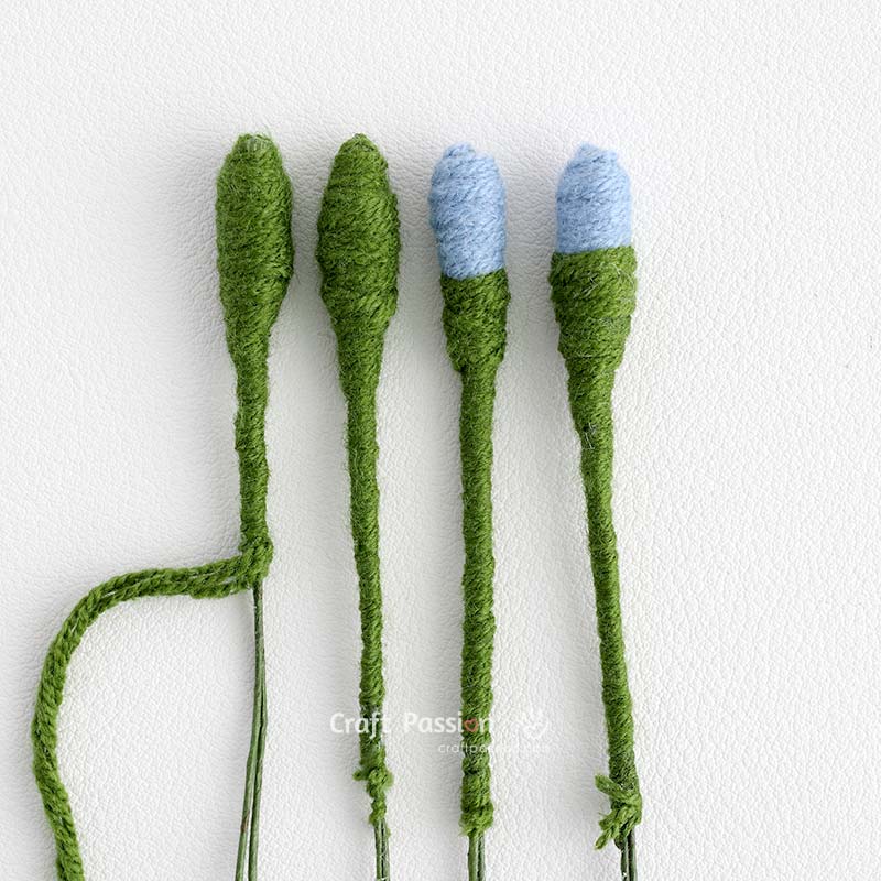 how to make freesia buds from yarn crochet freesia