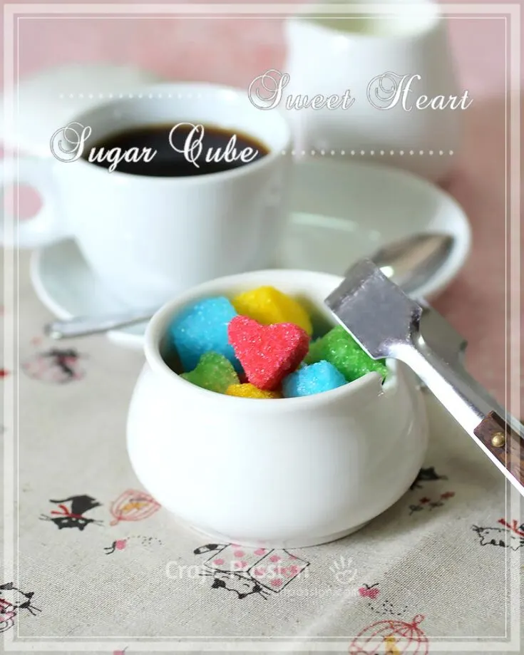 Learn how to make these sweetheart sugar cubes for Valentine's and secretly stock them in the kitchen for your loved one to enjoy their coffee or tea with!