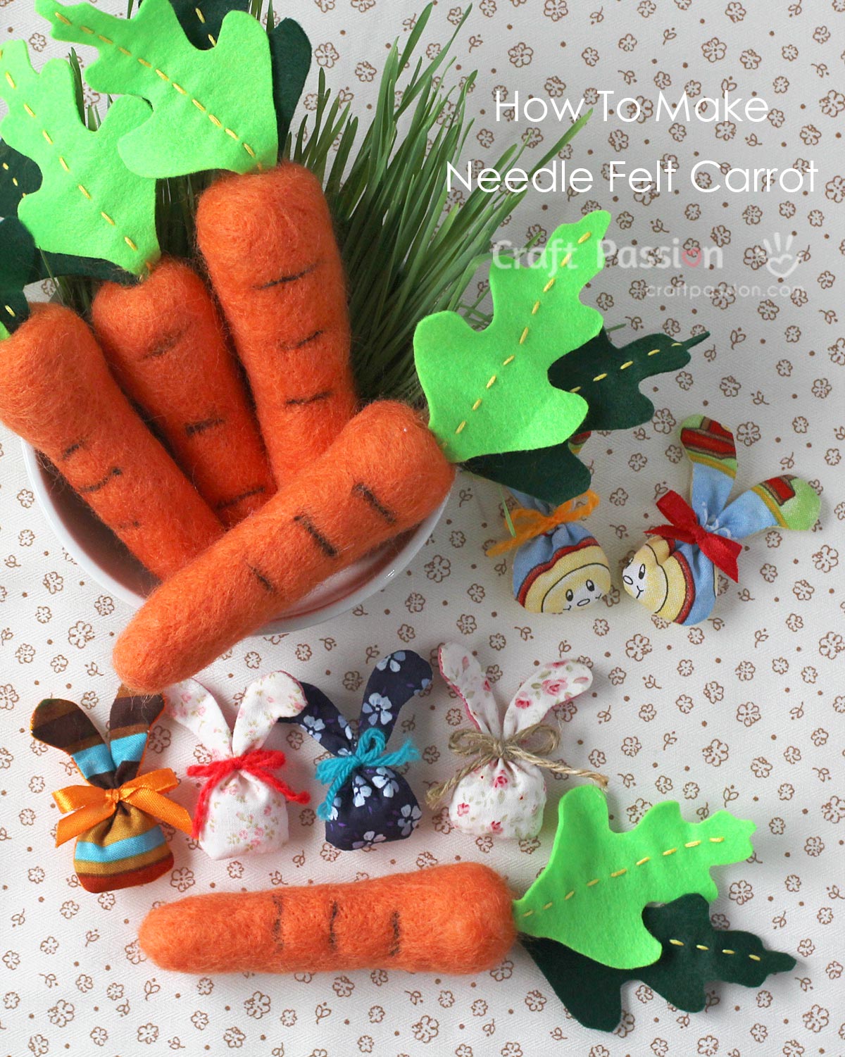 how to needle felt carrot Use a sculptural core method to make bigger needle felted project (with video tutorial), demo with a needle felted carrot made from wool roving.