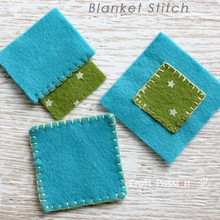 Learn how to sew blanket stitch with 3 different seams: edge, applique, flap. Include a video tutorial, some easy to master and helpful tips.