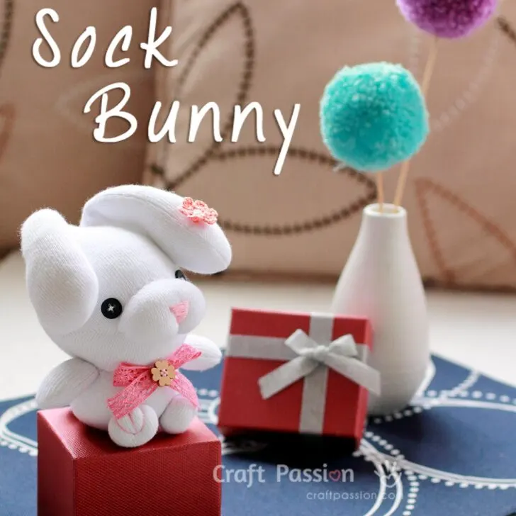 Learn how to sew sock bunny plushies with a pair of cute droopy ears. You will love this cute and squeezy soft toy. Perfect to sew as gift.