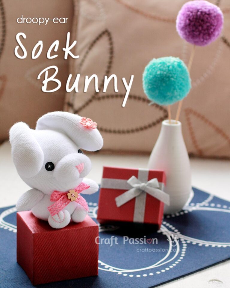 Learn how to sew sock bunny plushies with a pair of cute droopy ears. You will love this cute and squeezy soft toy. Perfect to sew as gift.