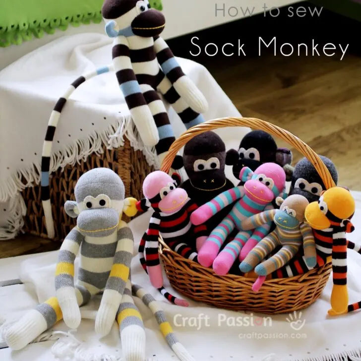 Sock Monkey Sewing Pattern