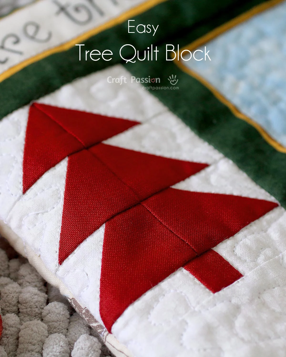 Piecing up a tree quilt block has never been so easy with the half square triangles (HST). Learn how to sew it with this detailed tutorial.