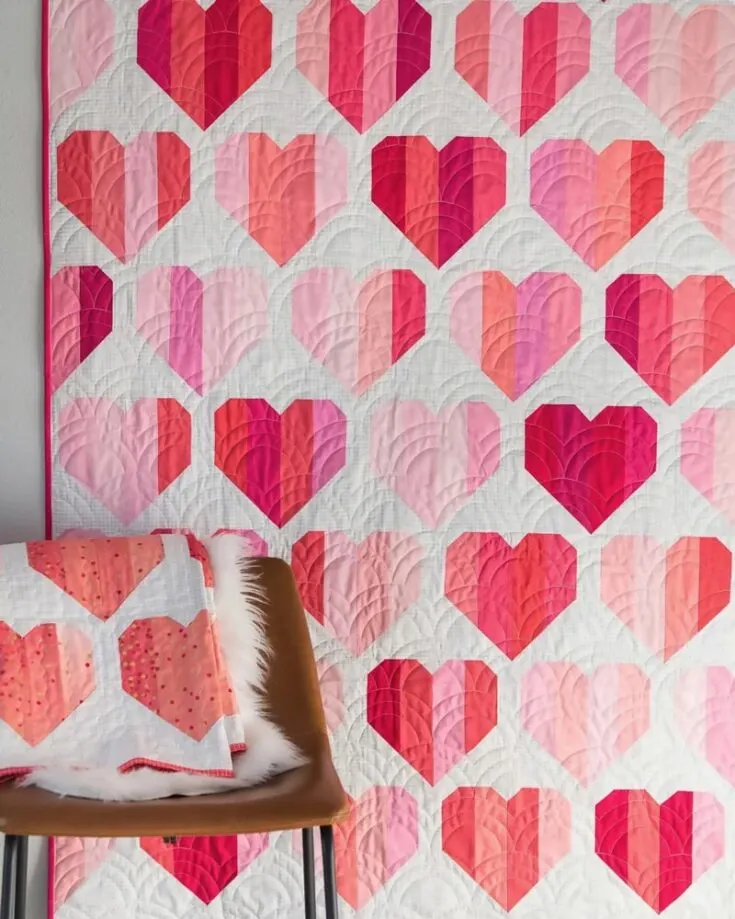 Quilt your loved ones with this sweet, simple pattern that is scrap, stash, and pre-cut friendly. This pattern is made for purchase at a reasonable price, as it comes with instructions and 5 quilt sizes. It&rsquo;s catered to confident beginners/intermediates.&nbsp;