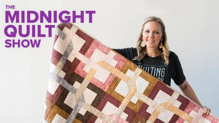 This beautiful labyrinth of a quilt may look intimidating at first but with Angela's masterful guidance, you're sure to find your way out! Each block is riddled with interlocking strips to create this three-dimensional illusion.