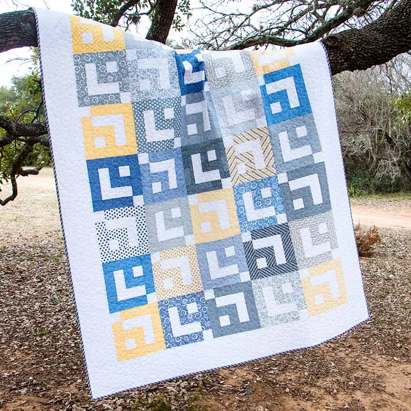 This jelly roll ripple pattern is simple, easy to quilt, and ideal for quilters of all skill levels. The downloadable PDF will be your guide in constructing this but in all realness, it is identical to the cabin log fever pattern. So, if you&rsquo;re pretty confident in making that design, this will be a piece of cake to quilt. Size: 62.5&rdquo; x 82.5&rdquo;