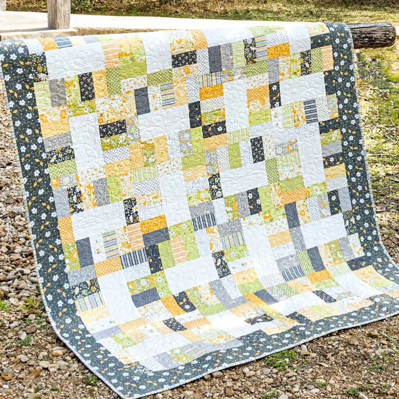 For only $9.95, you can purchase this stunning Jelly Sticks quilt pattern to make for your friends, family, or yourself! Sew your way into a quilted bliss with this design that is packed with jelly roll goodness. Besides, it is a breeze to whip up, and you can furnish your space with your amazing artwork. Size: 56&rdquo; x 68&rdquo;