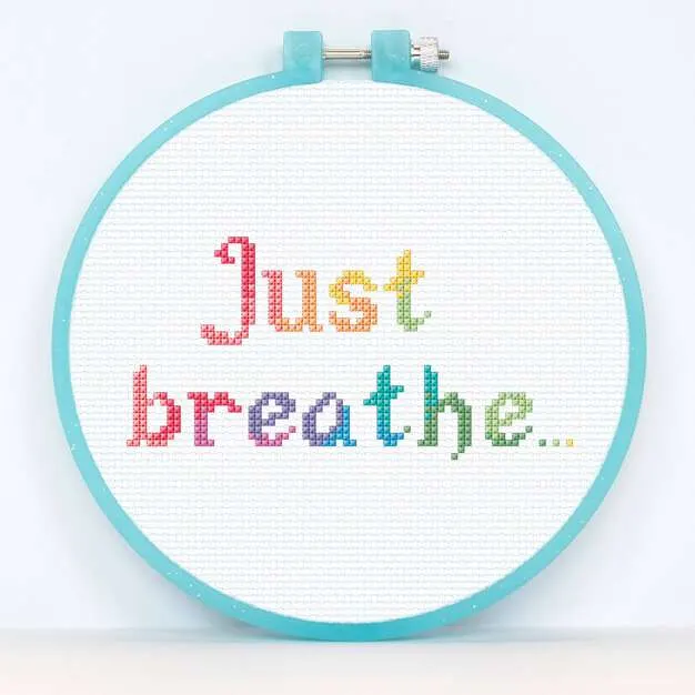 just breathe free cross stitch pattern