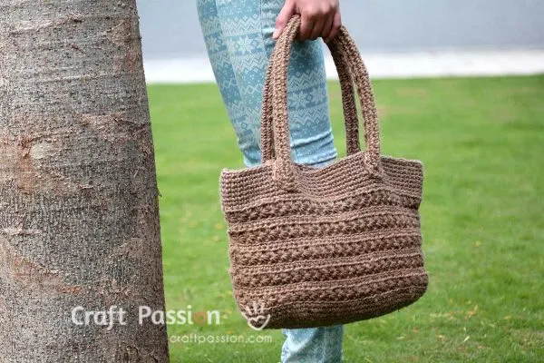 jute crochet bag