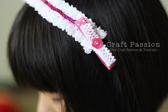 how to make lace headband