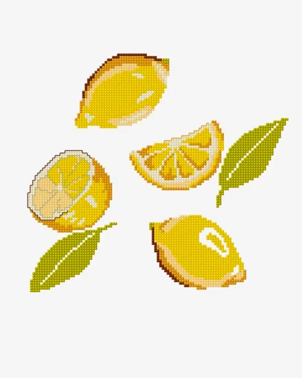 lemons free cross stitch pattern