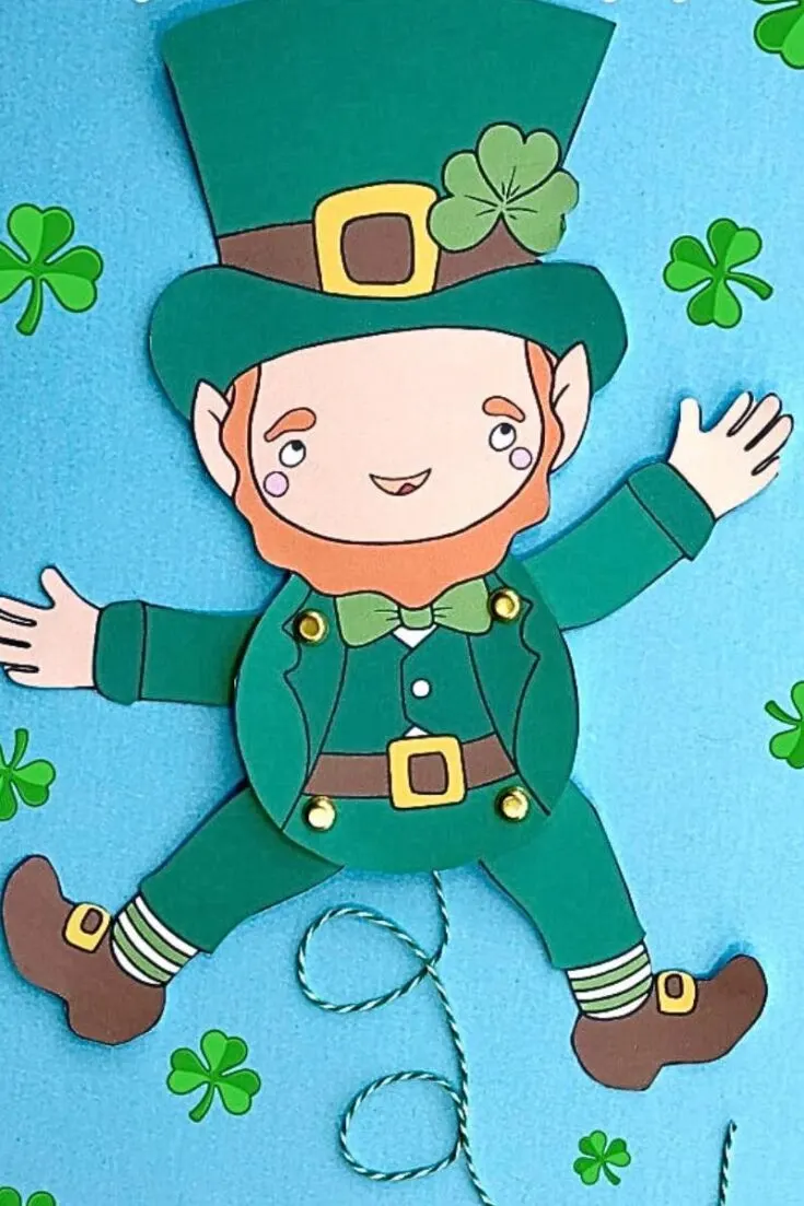 Try out this printable leprechaun paper puppet craft to brighten up your kid's day. This fun little DIY project will create a great bonding experience with your little ones during this memorable holiday. They can also be used as wall decor in your kid's bedrooms or around the house to celebrate this occasion.