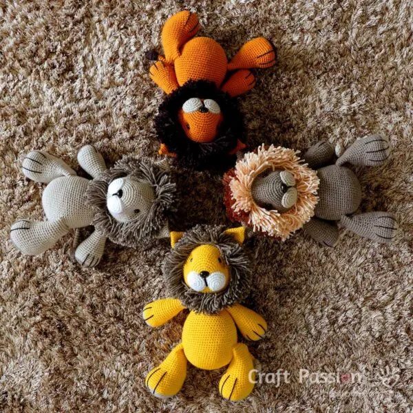 amigurumi lion crochet pattern