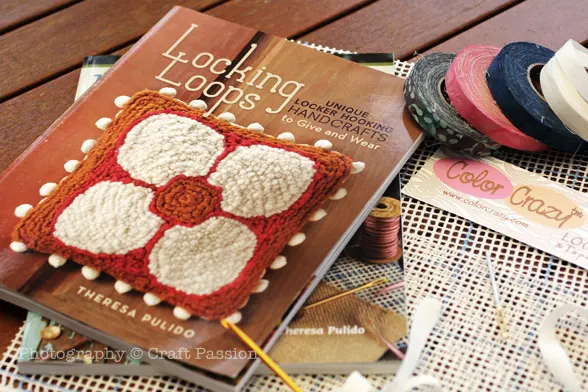 Craft book introduction and review : Locking Loops - Unique Locker Hooking Handcrafts to Wear and Give. &nbsp;Book Author:&nbsp;Theresa Pulido&nbsp;