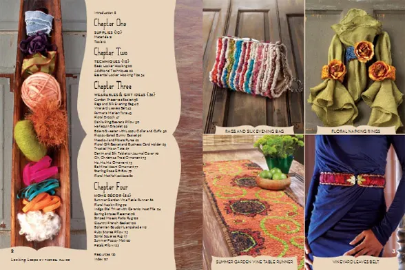 Craft book introduction and review : Locking Loops - Unique Locker Hooking Handcrafts to Wear and Give. &nbsp;Book Author:&nbsp;Theresa Pulido&nbsp;