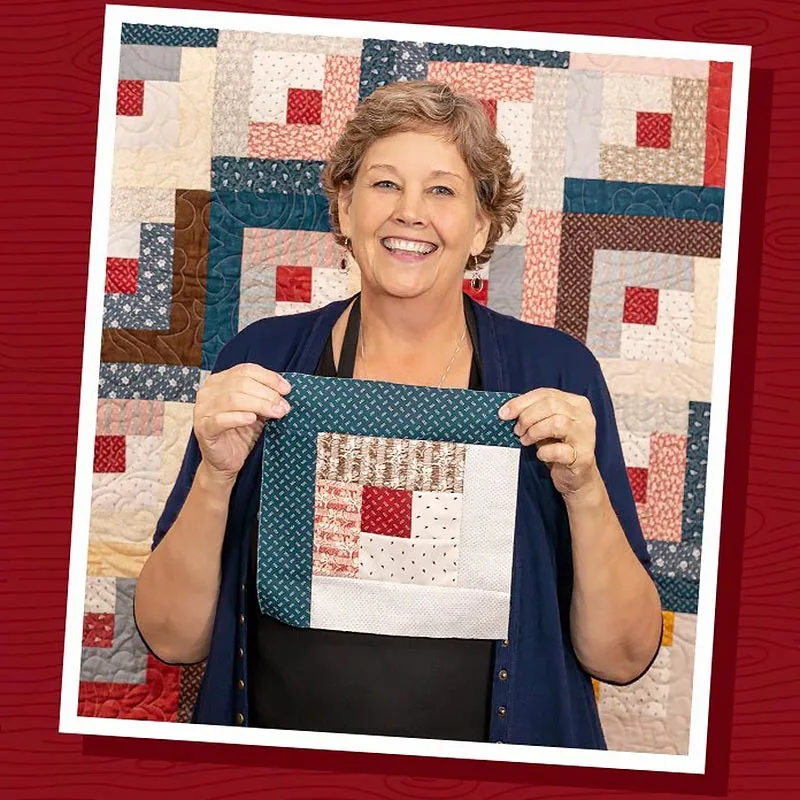 The log cabin quilt block is a timeless design that quilters have treasured for many years. Its simplicity makes it relatively easy to construct, and you could piece it together in so many different ways as shown in Jenny's tutorial!