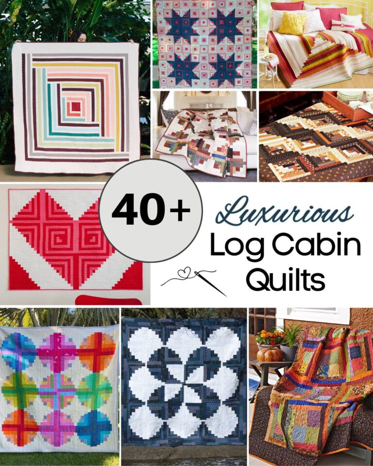 Get enthralled by our curated list of log cabin quilt patterns! Choose your favorite to create a luxurious quilt that reflects your unique style.