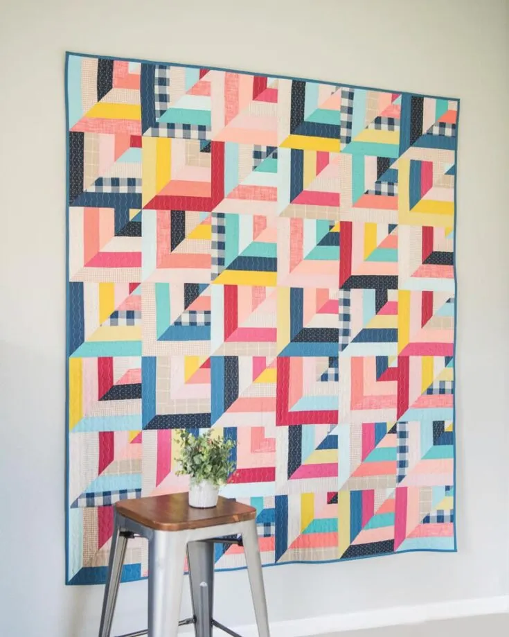 Get lucky with this stunning quilt pattern! Did we mention it&rsquo;s a stash-buster quilt project? That&rsquo;s right, it&rsquo;s perfect for beginners, and it doesn&rsquo;t need any background fabric. So it's swift and easy to piece it all together. Also, for only $13.16, this quilt comes in 8 sizes.