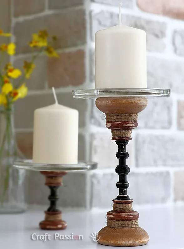 easy diy candle tower