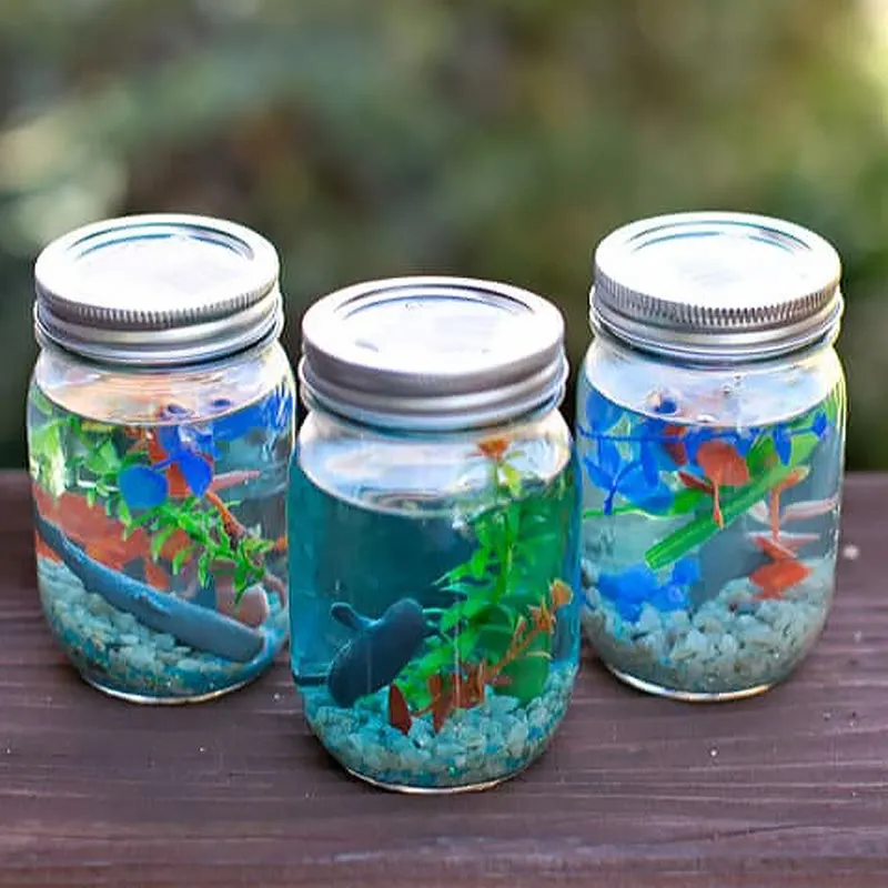 Whether you have a pet fish or not, we all can agree this jar is adorable. It makes the perfect tableside decoration for your kids/pre-teens. Plus points if you can use it as a real aquarium, but we doubt they would survive...