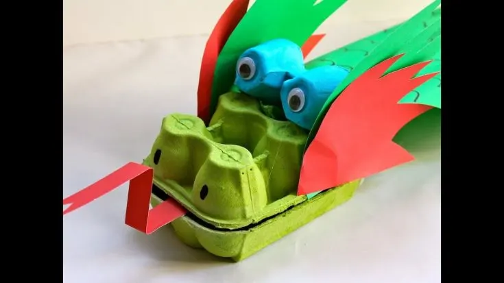 Image for How to make an egg carton dragon - Youtube