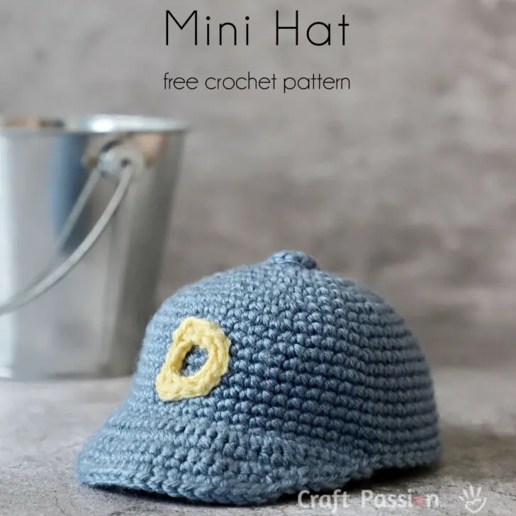 crochet dog hat