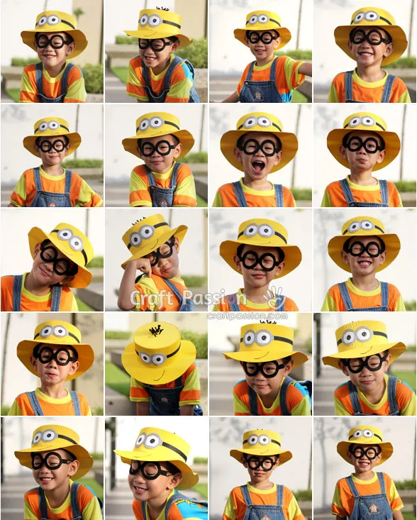 minion hat contact sheet