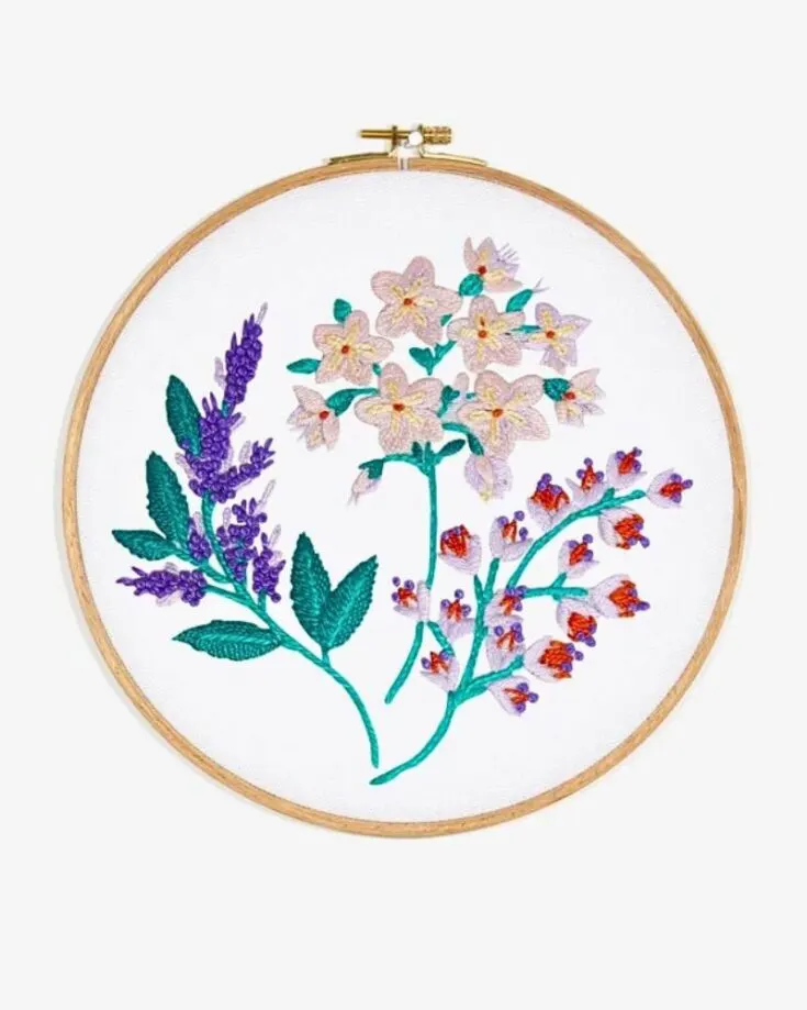 Explore the enchanting world of hand embroidery with this lovely mint blossom embroidery design. Whether you're a novice or a seasoned stitcher, this pattern promises a delightful journey, transforming your fabric into a canvas of botanical beauty.