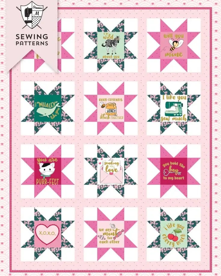 Your kids will absolutely adore this lovely quilt design! The Mint For You Stars from Polka Dot Chair offers a playful blend of adorable fabric prints in a whimsical star motif. With clear instructions and an easy-to-follow guide, you&rsquo;ll be quilting your little ones with this cute and simple design in no time. Not to mention, it&rsquo;s also a great home decor for your kid&rsquo;s bedroom!