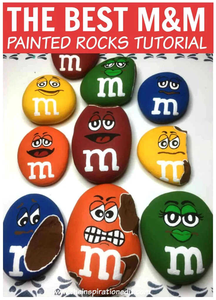 M&M painted rock