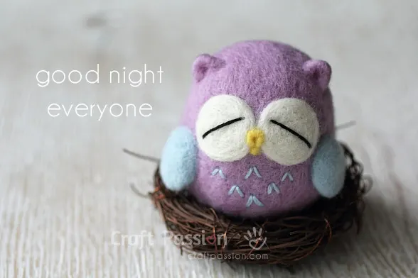 how to make needle felted owl