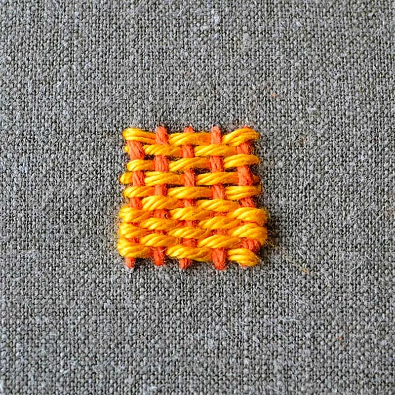 Needle weaving is a crossover between the art of embroidery and weaving. It offers variations on how threads can be woven in creating popular embroidery patterns such as the woven rose.