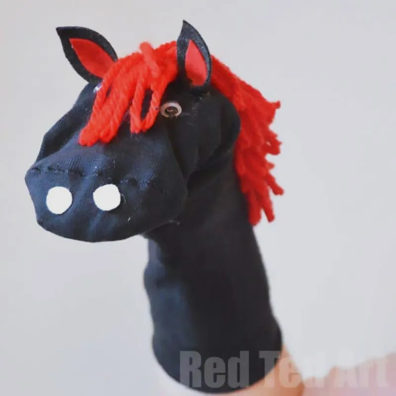 Saddle up on an adventure, as this article will teach you how to make this fun puppet! It requires zero sewing to ensure even young children can participate! Not to mention, its hair is made out of yarn for a nice touch.