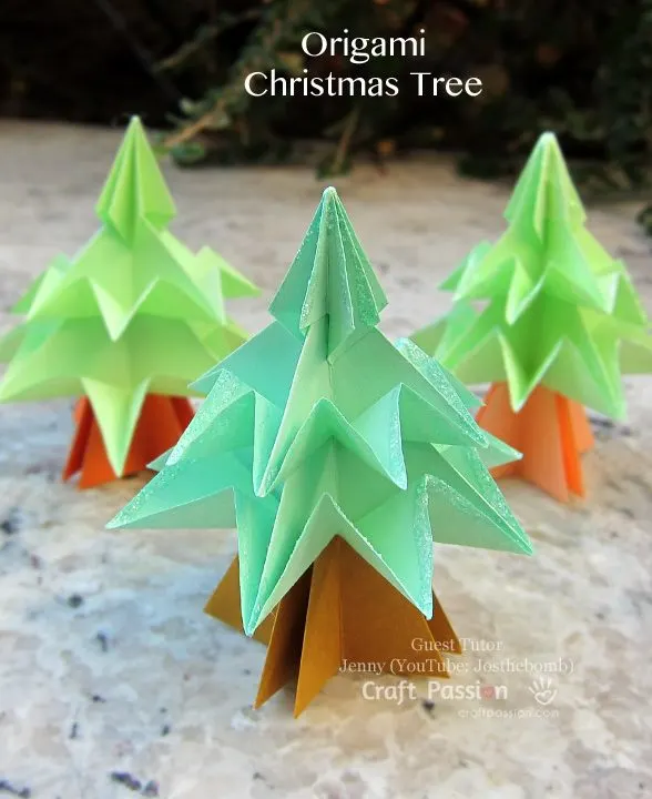 origami christmas tree