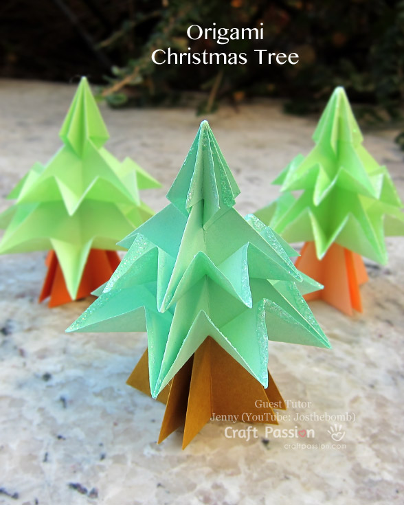 origami christmas tree