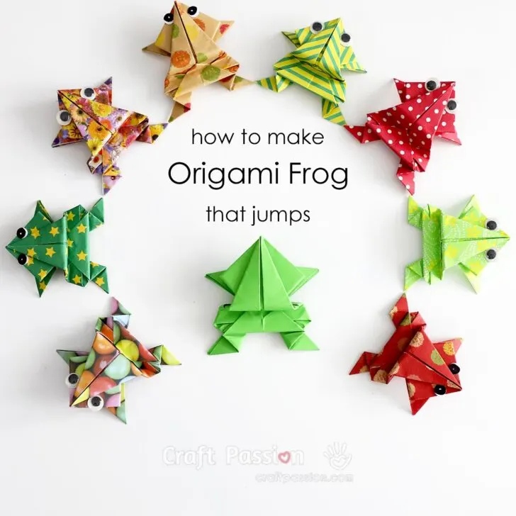 A piece of paper and 5 minutes for a whole lotta fun! Learn how to make an origami frog that jumps with a quick and easy step-by-step tutorial.